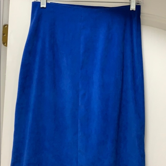 Vintage hand made skirt faux wrap - velvet like - Picture 6 of 16